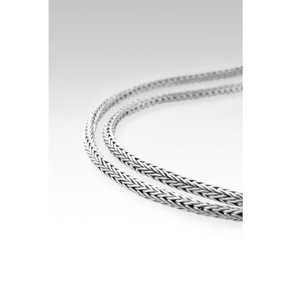 Sarda Jewelry - Sarda 925 Sterling Silver Foxtail Chain Necklace Classic 18in